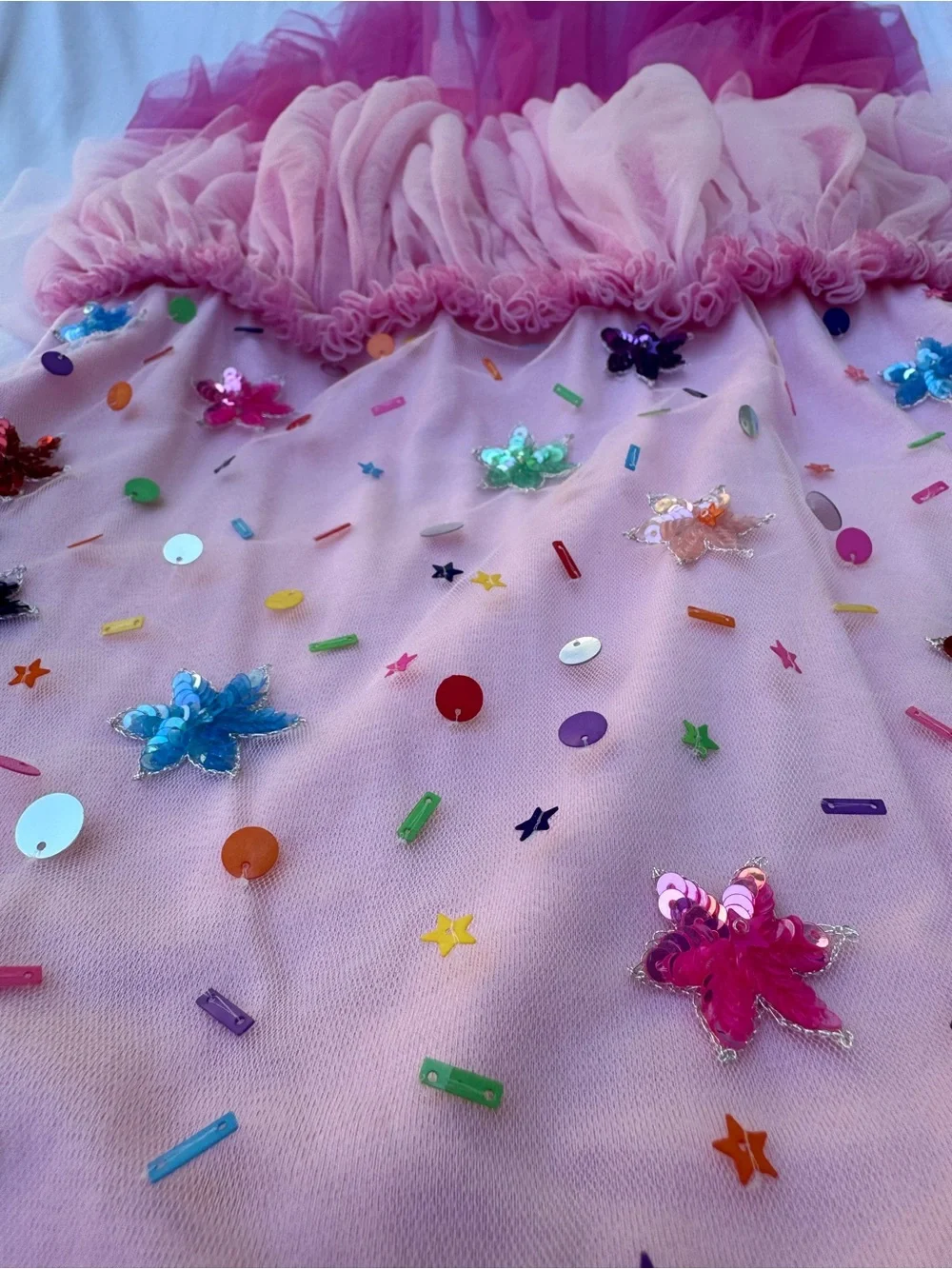 Tutu Du Monde Star Sprinkles Tutu Dress Candy Floss Girls Size 8-9